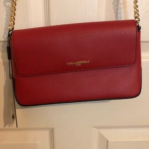 Karl Lagerfeld Red Cross body bag